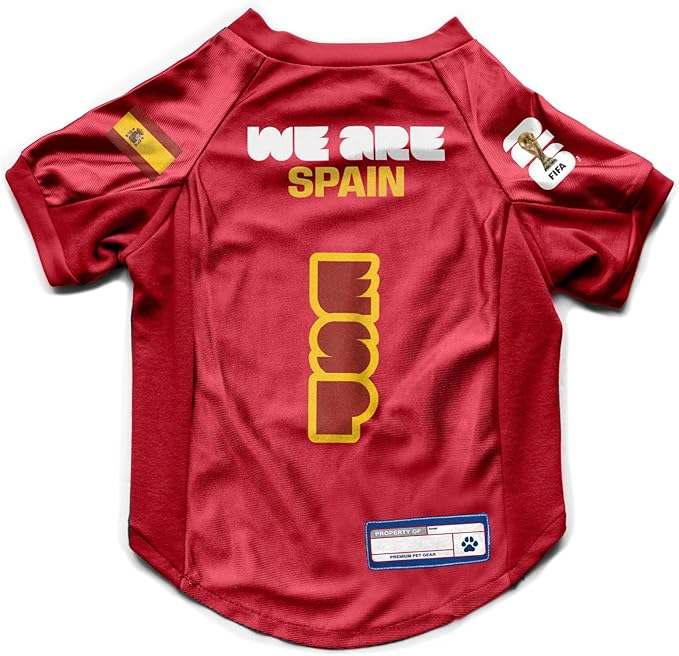 Littlearth Stretch Pet Jersey - Officially Licensed FIFA World Cup 2026 Teams, Sizes: X-Small to X-Large