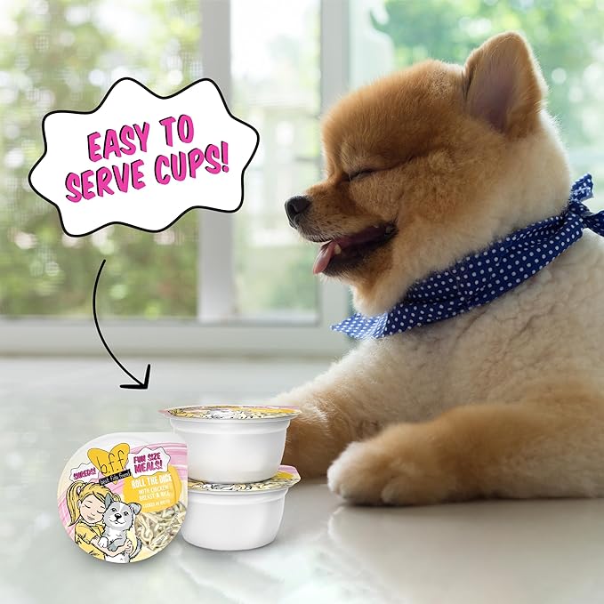 Weruva Best Fido Friend Fun Size Meals for Dogs, Roll The Dice, 2.75oz Cup, Pack of 12