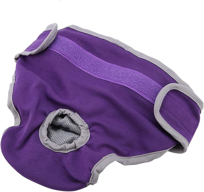 SUNGOOYUE Reusable Dog Diapers Female, Polyester Elastic Dog Physiological Pants with Adjustable Fit for Heat Cycle 11.8-29.5in for Small Medium Large Dogs (XL)