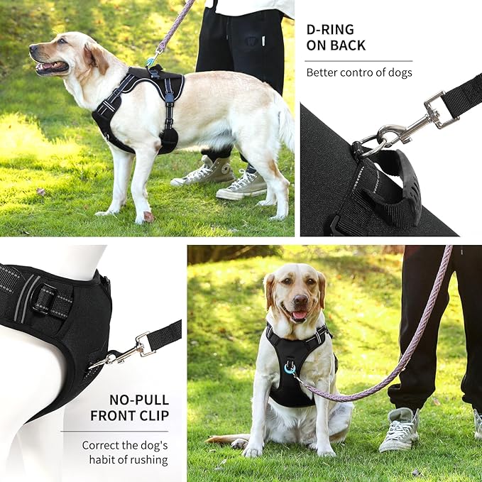 NOYAL Dog Lift Harness for Senior & Injured Pets – Full-Body Support Sling with Breathable Mesh, Front/Rear Leg Assist for Arthritis, Hip Dysplasia & Post-Surgery Recovery (Medium-Large Breeds)