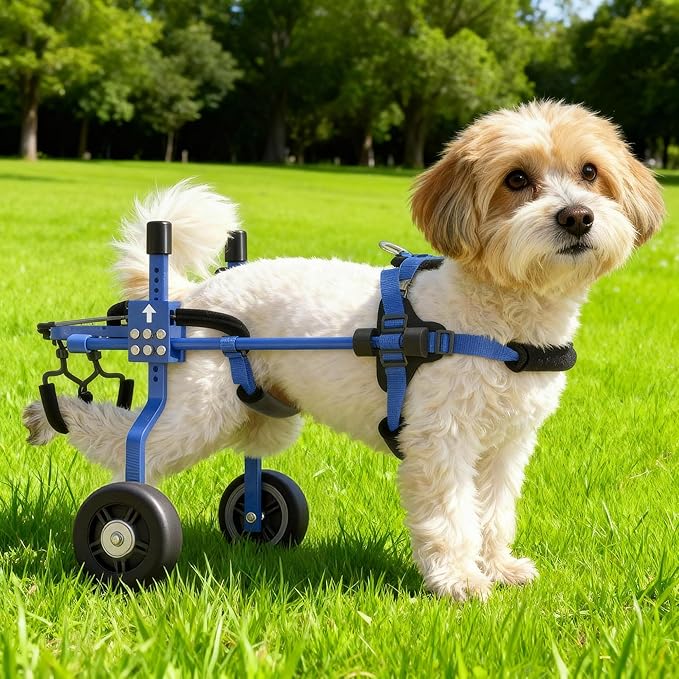 Dog Wheelchair for Back Legs,Adjustable Dog Carts with Wheels for Disabled Hind Legs, Bike Trailer Type Mobility Aid for Disabled Dogs to Regain Independence