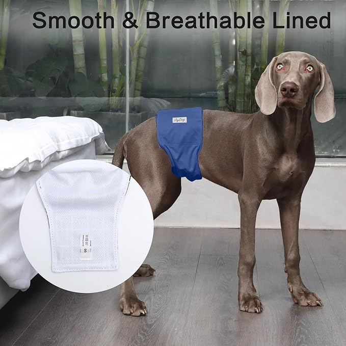 Reusable Dog Belly Bands for Male Dogs Diapers,5 Pack Premium Washable Dog Diapers Male Doggie Nappies Wrap,XXL