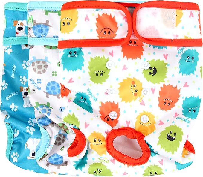wegreeco Washable Female Dog Diapers (Pack of 3)
