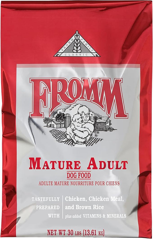Fromm Classic Mature Adult Dog Food - Senior Dry Dog Food for Large, Medium, & Small Breeds - Chicken Recipe - 30 lb