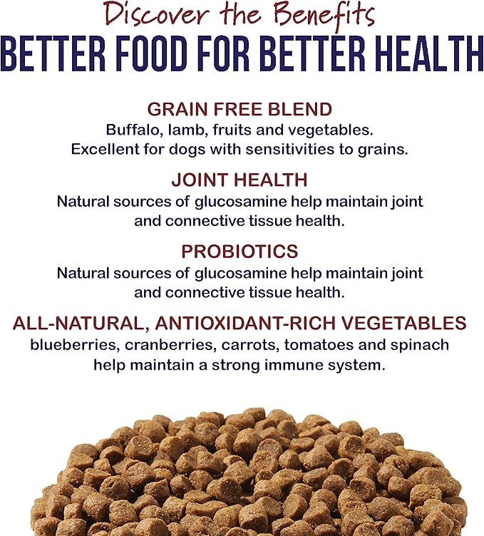 Best Breed Dr. Gary's Grain Free Red Meat Recipe Slow-Cooked in USA [Natural Dry Dog Food for All Breeds and Sizes] - 4lbs., Dark Brown