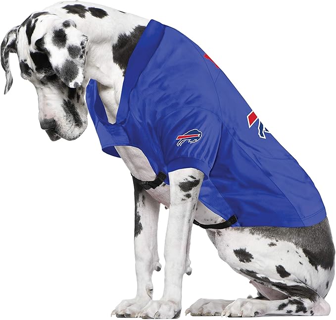 Littlearth NFL Buffalo Bills Stretch Pet Jersey, Team Color, Big Dog
