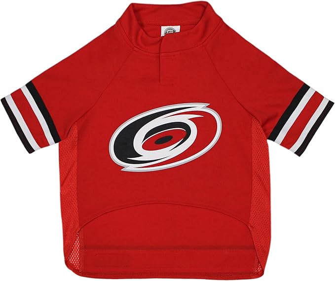 Pets First NHL Carolina Hurricanes Jersey for Dogs & Cats, X-Small. - Let Your Pet Be A Real NHL Fan!