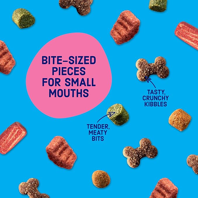 Kibbles ‘n Bits Mini Bits Small Breed Dry Dog Food, Savory Bacon & Steak Flavor for Adult Dogs, 3.5 lb. Bag