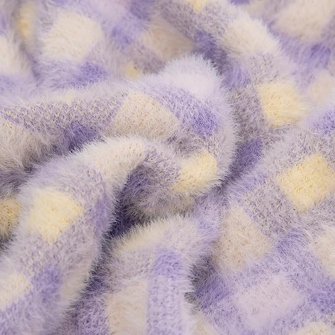 Dog Sweater, Sweaters for Small Dogs, Warm Soft Pet Clothes for Puppy, Medium Large Cat, Dogs Girl or Boy, Dog Shirt for Winter Christmas (Purple, Medium)