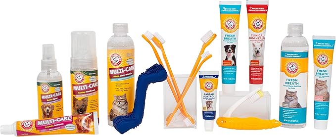 Arm & Hammer for Pets Fresh Breath Enzymatic Dog Toothpaste, Vanilla Ginger Flavor, Safe for Puppies and Adult Dogs, Daily Baking Soda Dental Gel to Eliminate Bad Breath, 2.5 Oz - 2 Pack