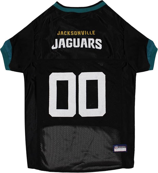 Pets First NFL Jacksonville Jaguars Dog Jersey, Size Large, Football Shirt Costume for Pet, Dog Sports T-Shirt, NFL Team Clothing for Cats, Licensed Pet Apparel Available in 7 Sizes and 32 Teams