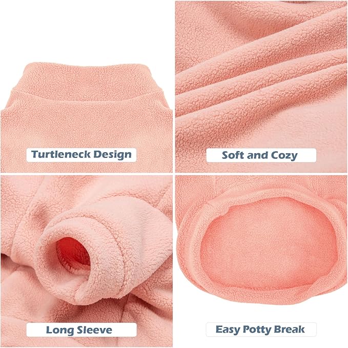 Dog Sweater, 3 Pack Dog Sweaters for Small Dogs Girl Boy, Ultra Soft Warm Puppy Clothes Dog Coat for Winter (Rose+Lt Pink+Lt Purple, X-Large)