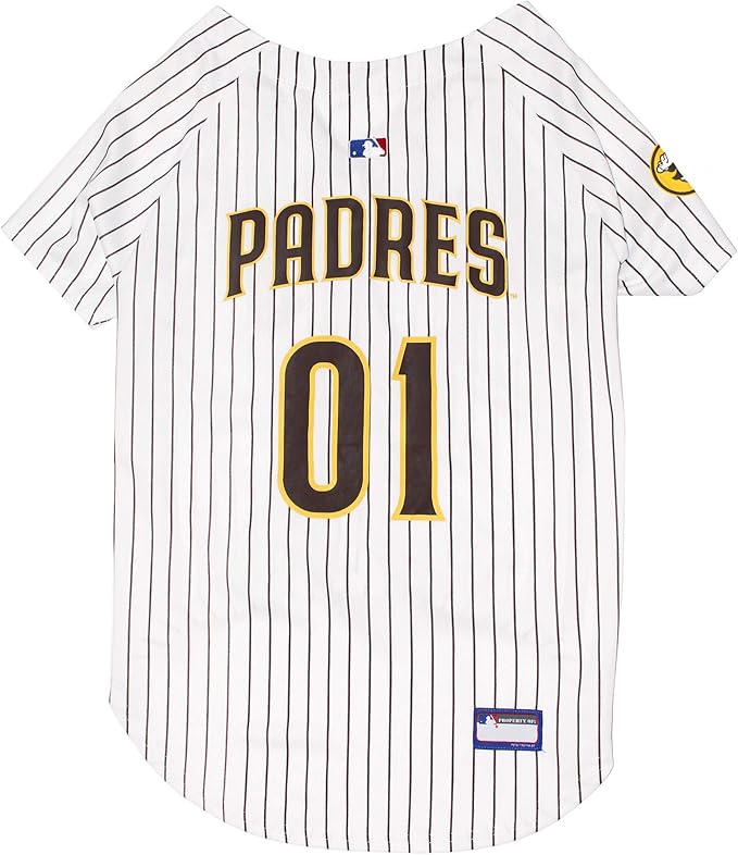 Official MLB San Diego Padres Pet Jersey for Dogs & Cats, Size XX-Large - Stylish Baseball Jersey for Your Furry Fan- Show Off Team Spirit with The Perfect Fan Apparel Gear for Pet, Dog & Cat