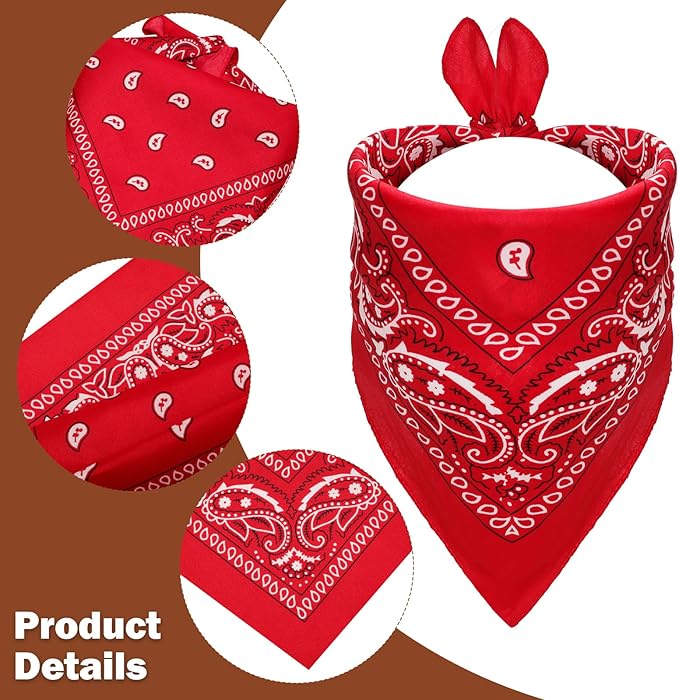 Fumwase Pet Cowboy Costume Halloween Costumes for Dogs Cat Puppy Hats with Bandana Scarf Cowboy Costume Accessories Dog Cat for Party Festival and Daily Wearing (Brown hat + Red, Large)