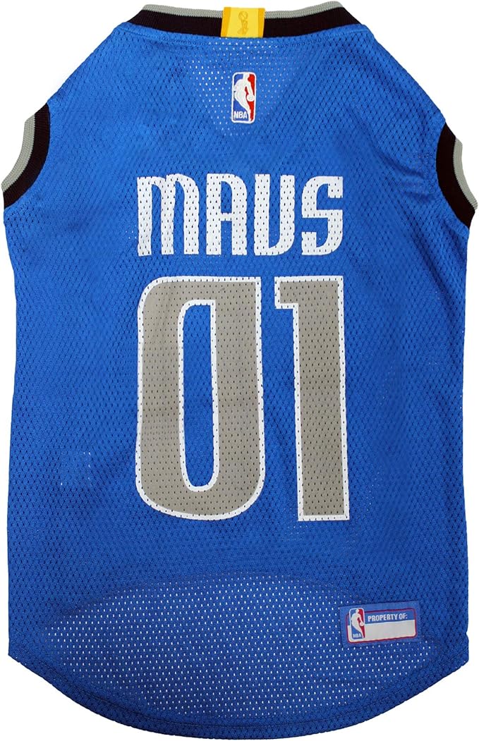 Pets First NBA DALLAS MAVERICKS DOG Jersey, Large - Tank Top Basketball Pet Jersey