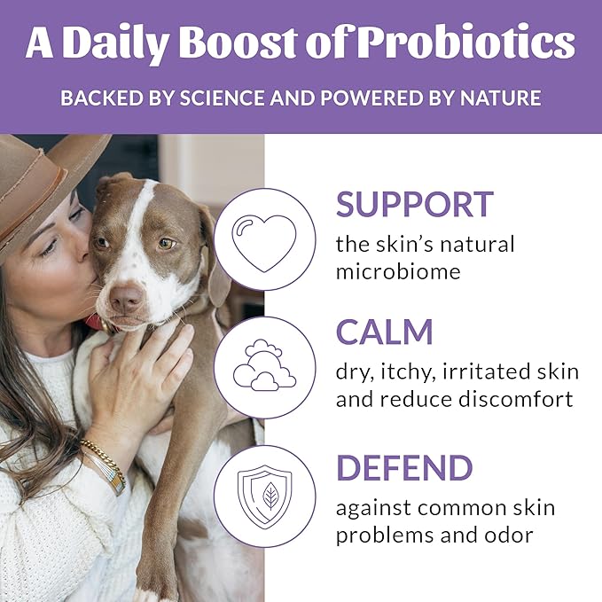 Skout's Honor Probiotic Pet Detangler Spray - Hydrating & Conditioning with Avocado Oil, 97% Natural, Paraben & Sulfate-Free, softens for a More brushable Coat, Daily Use, 8oz, Lavender