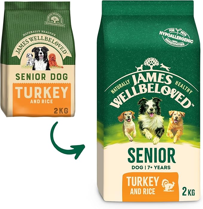 James Wellbeloved James Wellbeloved Senior Turkey And Rice Kibble 2kg