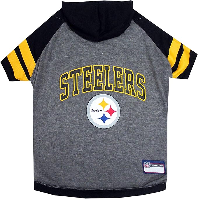 Pets First Pittsburgh Steelers Hoodie T-Shirt, Small