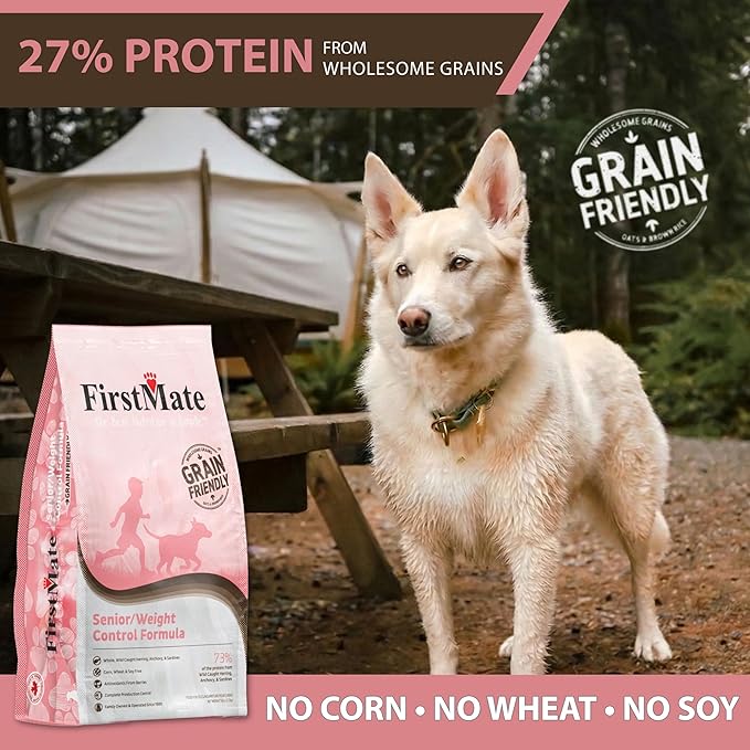 FirstMate Grain Friendly Senior Dog Dry Food, 25 LB