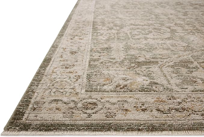 Loloi Magnolia Home by Joanna Gaines Pace Collection PAC-06 Forrest/Natural 5'-3" x 5'-3" Round Area Rug