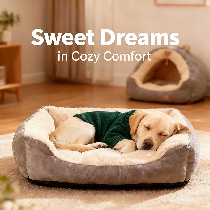Small/Medium Dog Sweater, Warm Dog Winter Coat w/Sleeves, Comfortable High Neck Premium Dog Clothes for Labrador-Best for Holidays, Daily Walks XL Green