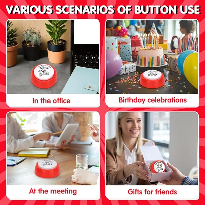 Shrieking Goat Sound Button for Fun Desk Toy Prank Button with Goat Sound Perfect for Office Home Gag Gift Men Women