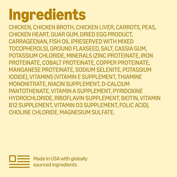 Amazon Basics Wet Dog Food, Chicken Dinner, Made with Real Chicken, 3.5 oz Cup (Pack of 12)