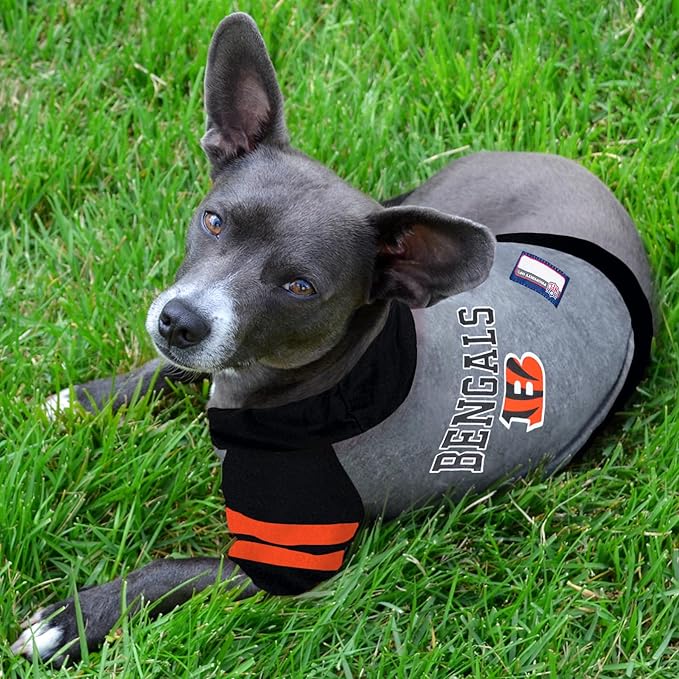 Pets First NFL Cincinnati Bengals Hoodie for Dogs & Cats. NFL Football Licensed Dog Hoody Tee Shirt, Medium. Sports Hoody T-Shirt for Pets. Licensed Sporty Dog Shirt (CIN-4044-MD)