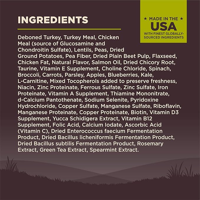 Wellness CORE Dry Dog Food, Grain-Free, High Protein, Natural, Healthy Weight Turkey & Chicken Recipe, (4-Pound Bag)