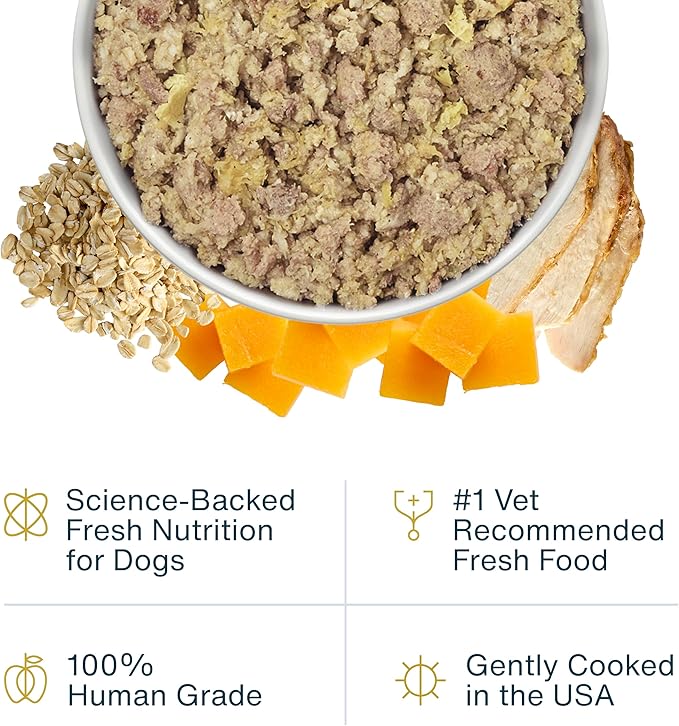 Just Food For Dogs Vet RX Frozen Fresh Prescription Dog Food, Human Grade, Vet Recommended Fresh Pet Meal or Toppers, Limited Ingredient, Prescription Diet, Metabolic Support 18 oz - 7 Pack
