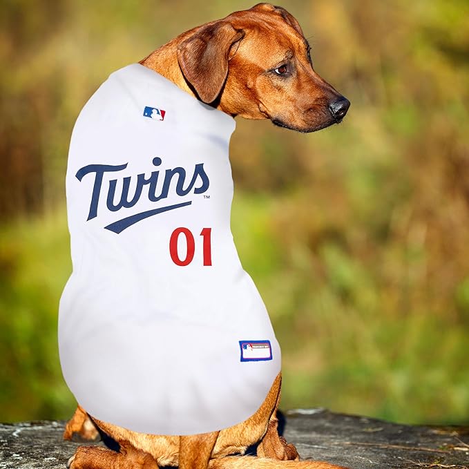 Official MLB Minnesota Twins Pet Jersey for Dogs & Cats, Size XX-Large - Stylish Baseball Jersey for Your Furry Fan- Show Off Team Spirit with The Perfect Fan Apparel Gear for Pet, Dog & Cat