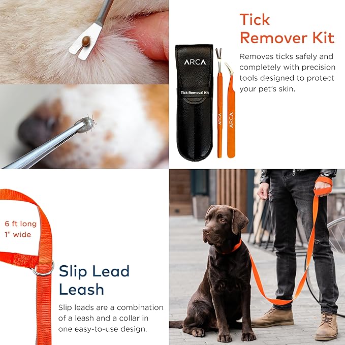 Cat & Dog First Aid Kit - High Visibility Reflective Zipper with Fluorescent Letter Print - 100 pcs with Dog Thermometer, Tick Remover Kit & Pet First Aid Kit Manual Book