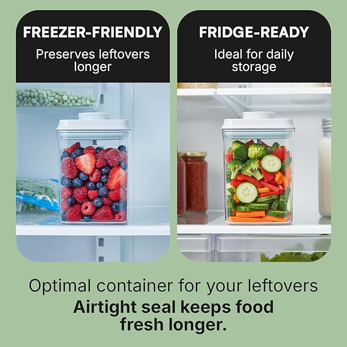 Bop Top Airtight Food Storage Containers with Lid 50 oz | Kitchen Canister Sets | Air Tight Pantry Container | Pop Top Dry Food Storage Containers for Snacks, Sugar, Flour, Baking, Cereal, Pasta