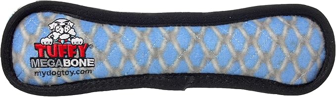 TUFFY - World's Tuffest Soft Dog Toy - MEGA -Multiple Layers. Made Durable, Strong & Tough. Interactive Play (Tug, Toss & Fetch). Machine Washable & Floats (Bone Chain Link, Large)