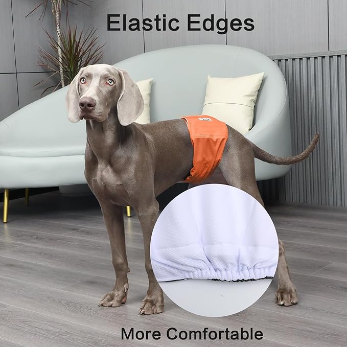 Reusable Dog Belly Bands for Male Dogs Diapers,5 Pack Premium Washable Dog Diapers Male Puppy Nappies Wrap,XS