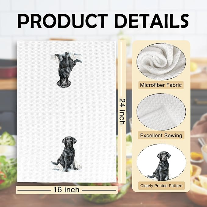 Funny Labrador Gifts Bathroom Hand Towels, Dog Bathroom Decor, Gifts for Labrador Lovers Dish Tea Towels, Kids Bath Room Washroom Toilet Decorative Hand Towel 16x24 Inch