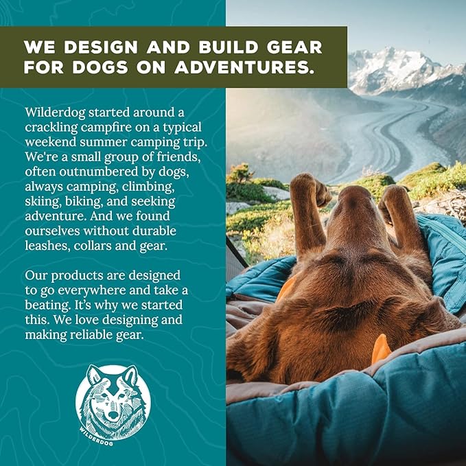 Wilderdog Waterproof Dog Collar - Repels Water & Dirt - Medium 13in -18in - Plum