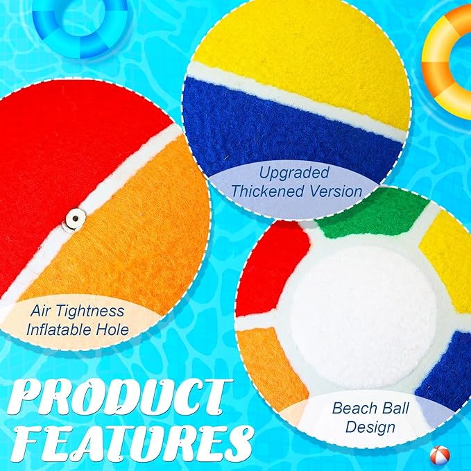 Shappy 1 Pcs Dog Water Toys Giant Pet 9.5 Beach Ball Pool Toys Beach Materials Dog Ball with Air Pump Large Pet Toy Funny Outdoor Sports for Small Medium Puppy Birthday Gift Summer Swimming Pool