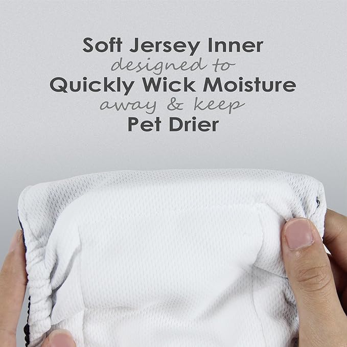 wegreeco Washable Male Dog Belly Band (Stylish Pattern)- Pack of 3 - Washable Male Dog Belly Wrap, Dog Diapers Male (Houndstooth, X-Small)