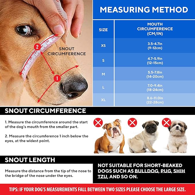 Dog Muzzle for Small Dogs - Soft Air Mesh Small Dog Muzzle | Perfect for Barking and Biting Prevention | Puppy Mussels for Grooming Allows Panting & Drinking
