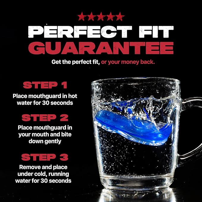 SAFEJAWZ Mouth Guard, Elements Dual Layer Mouthguard for Adults & Youth with Case, Easy Fit Remoldable Mouthpiece for Football, Boxing, Lacrosse, MMA, Basketball & All Contact Sports
