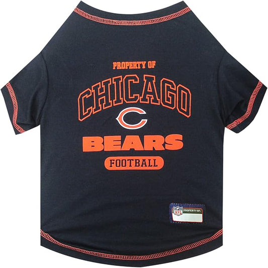 NFL Chicago Cubs Dog T-Shirt for Pets, Size Large. Officially Licensed Pet Shirt with Team Logo, Soft Stretchable Comfort Fit Apparel for Dogs & Cats
