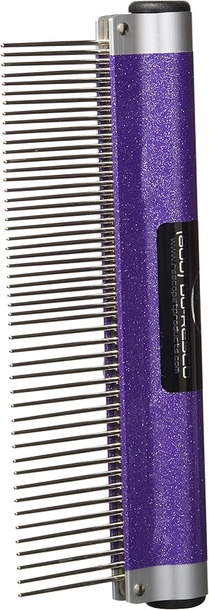 Resco USA-Made Wrap Comb for Pets, Combination, Sparkle Purple