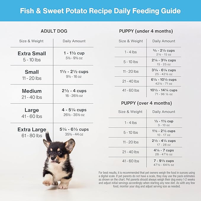 DIY Human Quality Dog Food - Fish and Sweet Potato Recipe (168 Grams)