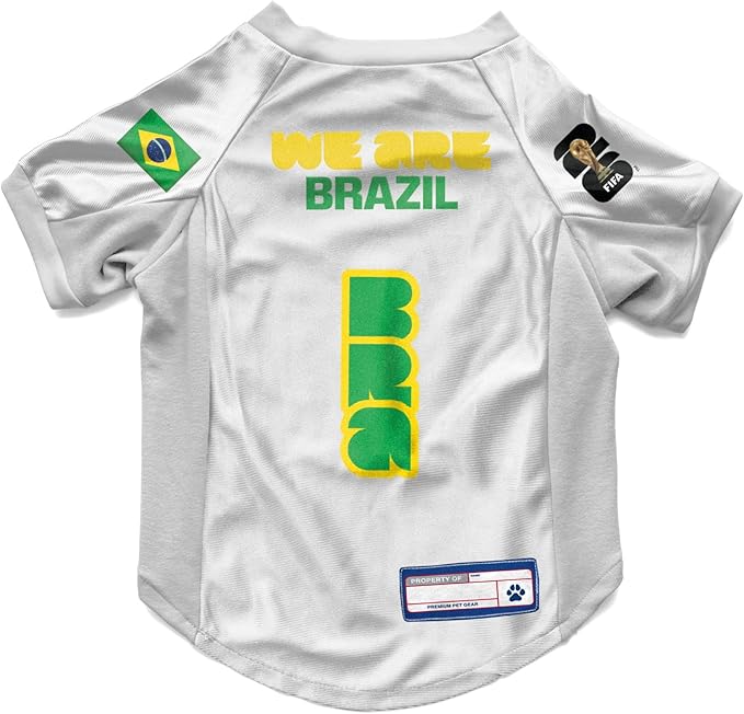 Littlearth Stretch Pet Jersey - Officially Licensed FIFA World Cup 2026 Teams, Sizes: X-Small to X-Large