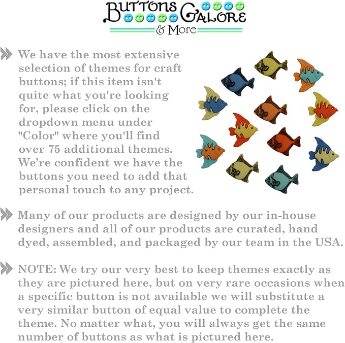 Buttons Galore and More Collection of Novelty Buttons and Embellishments Based on A Variety of Themes, Holidays, and Seasons for DIY Crafts, Scrapbooking, Sewing, Cardmaking and other Projects