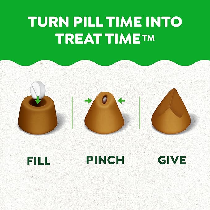 Greenies Pill Pockets for Dogs Large Size, Dog Treat Pouch for Capsule Medication, Variety Pack, 7.9 oz. Pouch