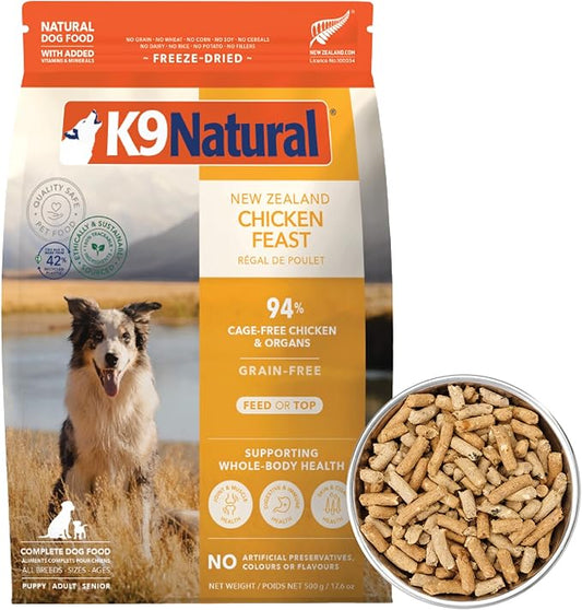 K9 Natural/Feline Natural Freeze Dried Pet Food, 0.77-Pound, Chicken