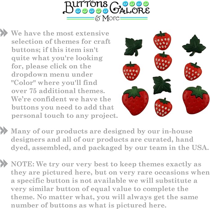 Buttons Galore and More Collection of Novelty Buttons and Embellishments Based on A Variety of Themes, Holidays, and Seasons for DIY Crafts, Scrapbooking, Sewing, Cardmaking and other Projects
