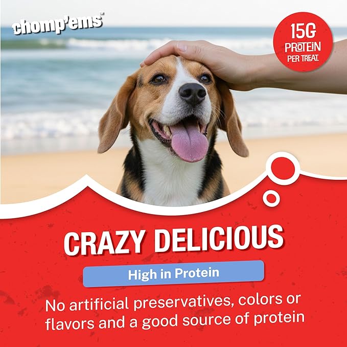Chomp'ems Chicken Skewers, 8 oz - All Natural Rawhide Wrapped with Premium Chicken Breast - Healthy, Protein Rich Treats for Dogs - Dog Chews